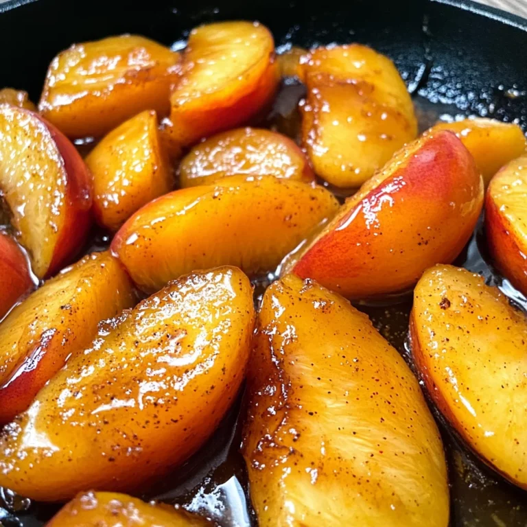 Caramelized Skillet Peaches