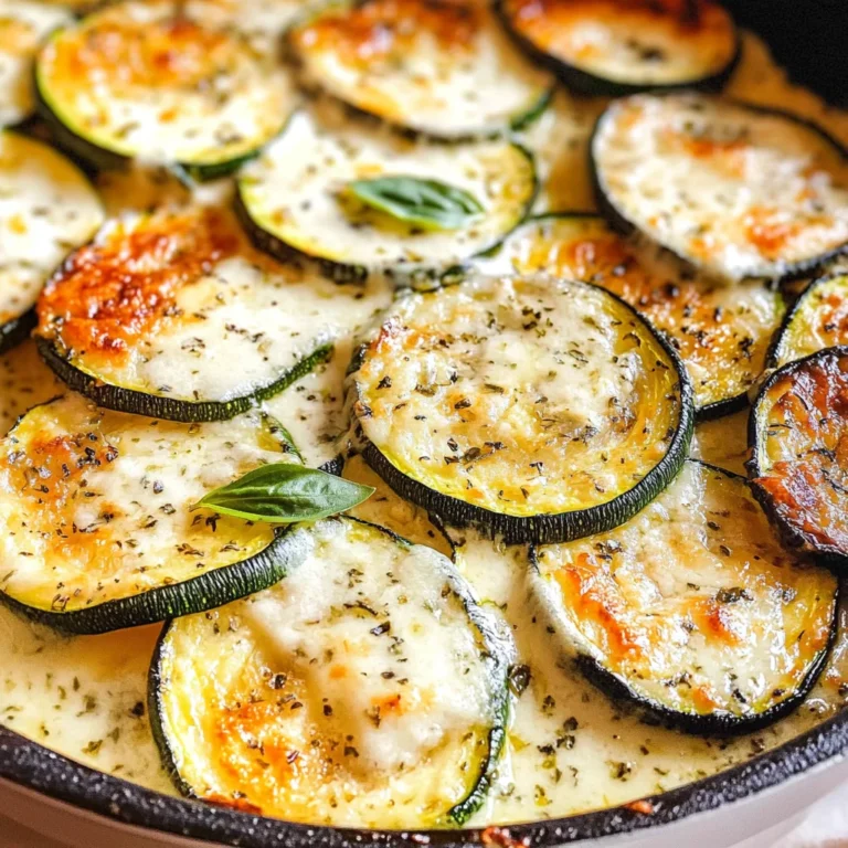 Creamy Parmesan Zucchini