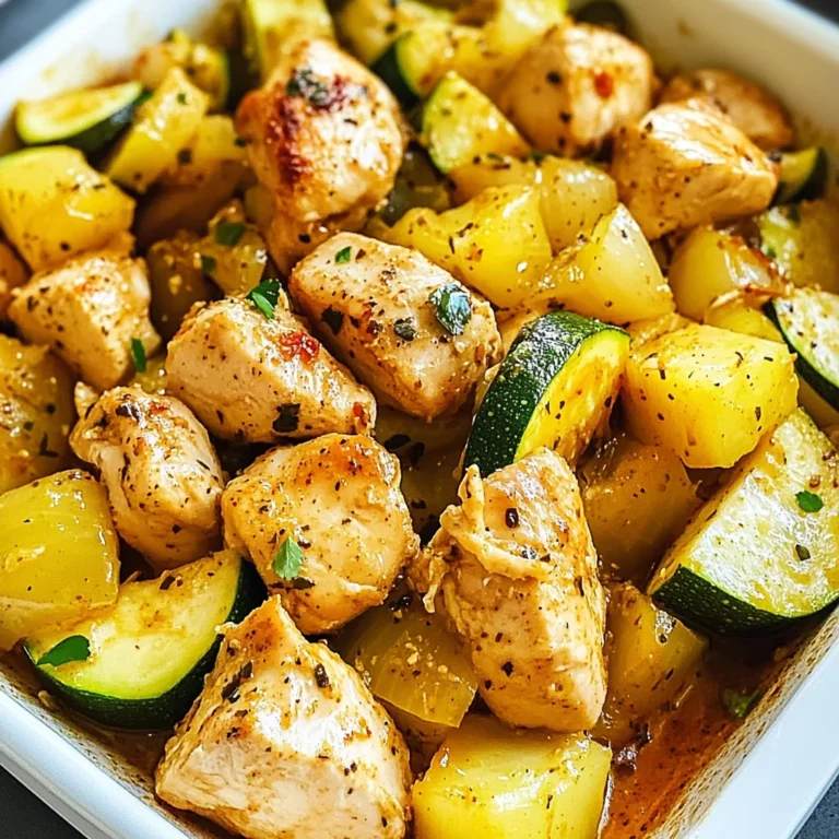 Easy Baked Chicken and Zucchini Recipe