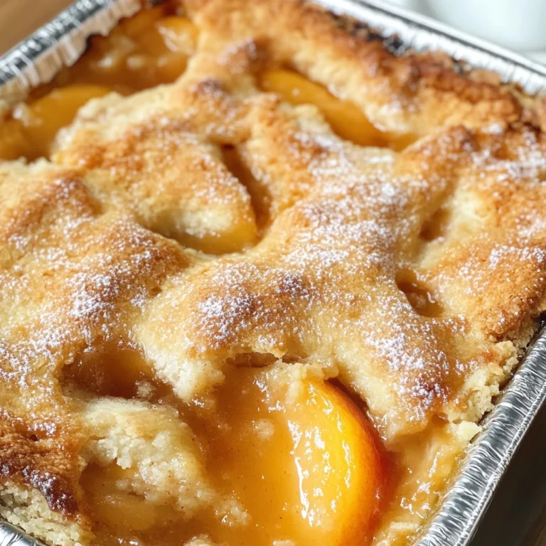 Easy Peach Cobbler Recipe