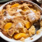Easy Southern Peach Cobbler [with Canned Peaches]