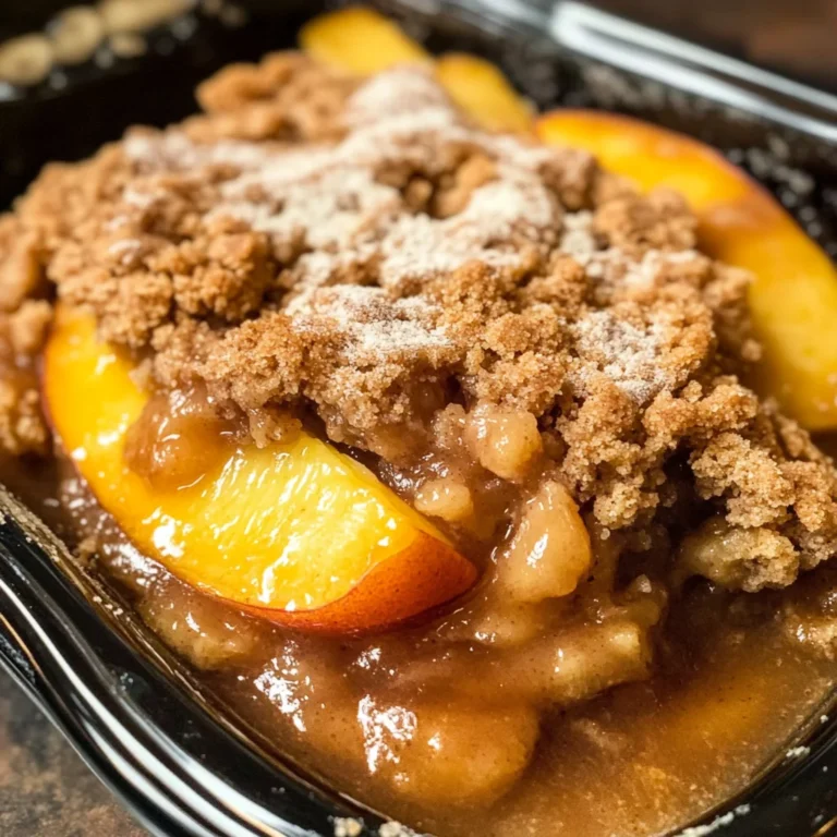 Fresh Peach Crisp Recipe (without Oats)