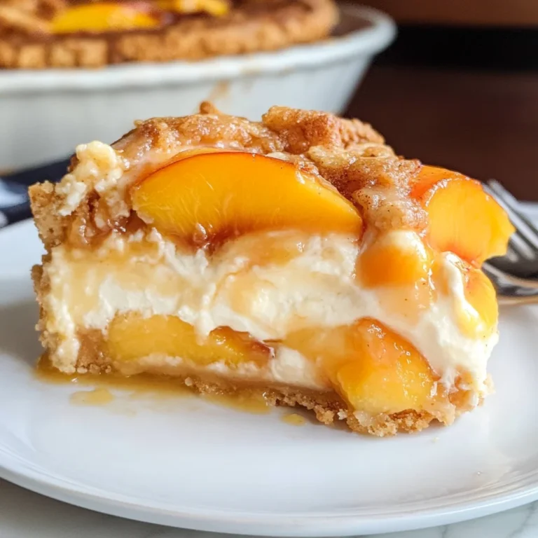 Peach Cobbler Cheesecake