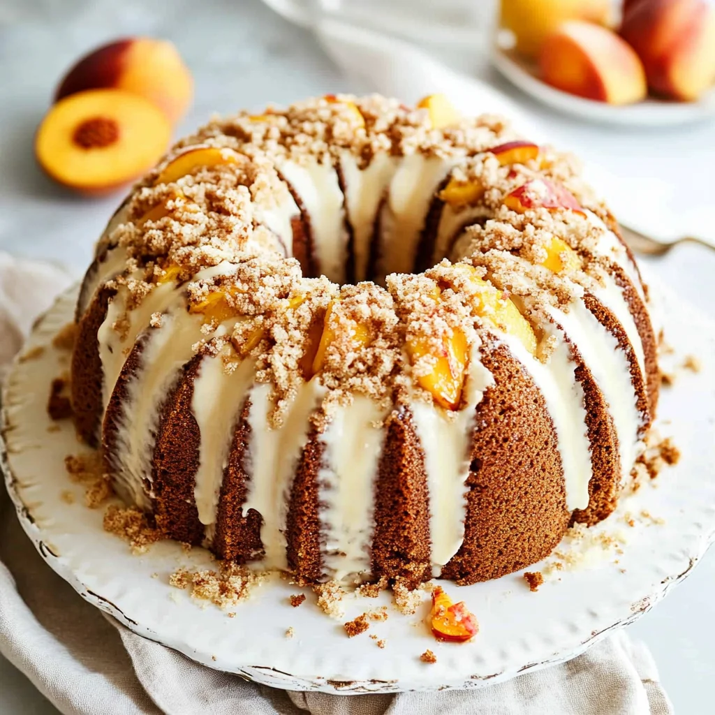 Peach Cobbler Pound Cake