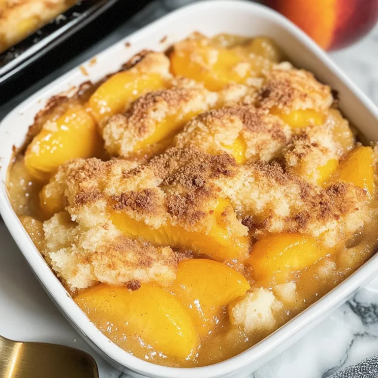 Peach Cobbler with Cake Mix