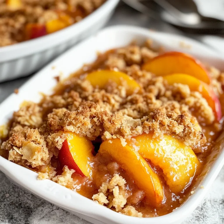 Peach Crisp Recipe