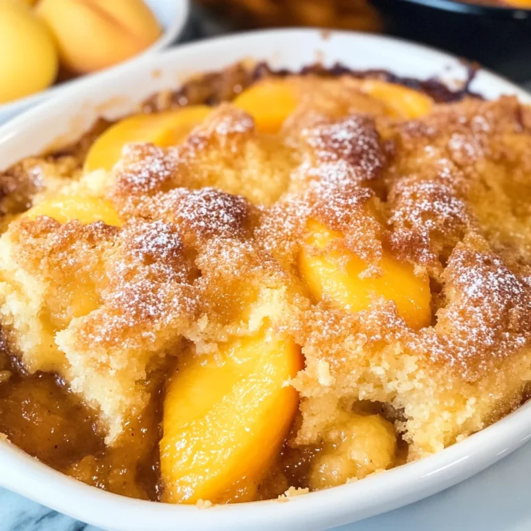 Peach Dump Cake