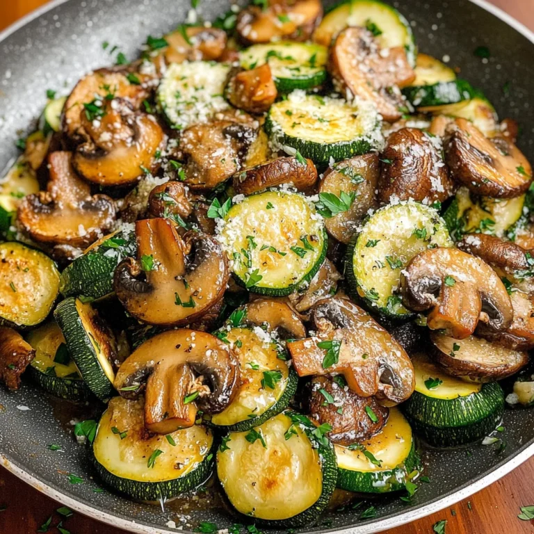 Skillet Zucchini and Mushrooms