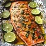 Baked Honey Cilantro Lime Salmon in Foil