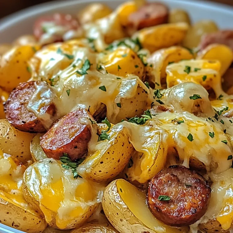 Cheesy Ranch Potatoes and Smoked Sausage