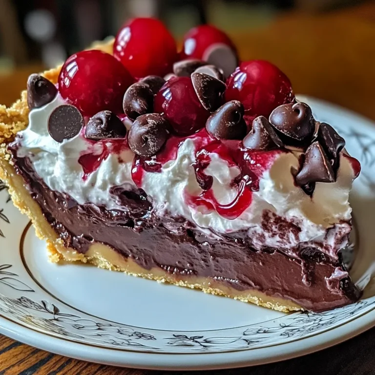 Chocolate Cherry Cream Pie