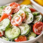 Creamy Cucumber Tomato Salad