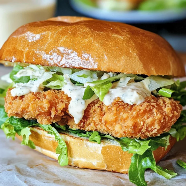 Crispy Chicken Caesar Sandwich