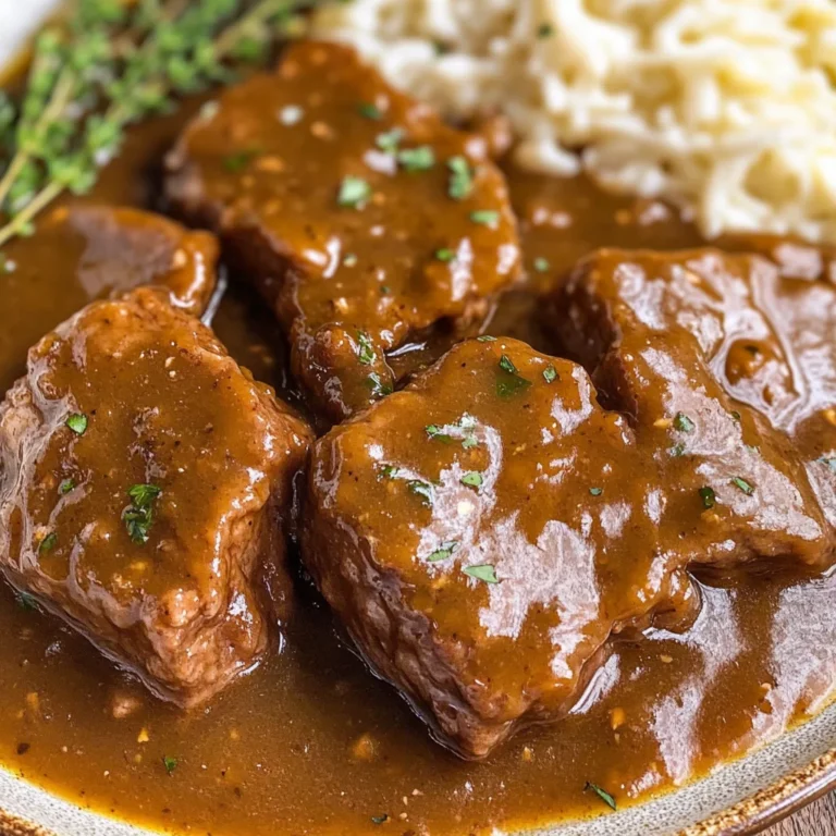 Crock Pot Cubed Steak (+Video)