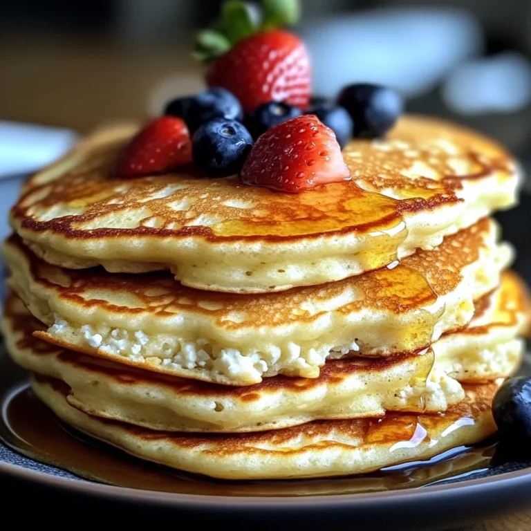 Flourless Cottage Cheese Pancakes
