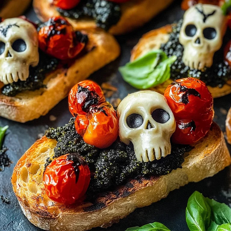 Halloween Bruschetta Appetizer