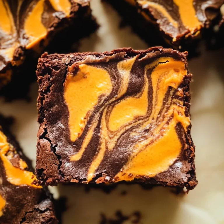 Halloween Cream Cheese Swirl Brownies
