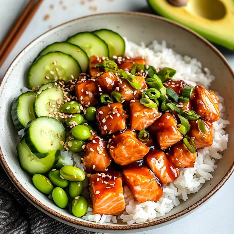 Honey Sriracha Salmon Bowls