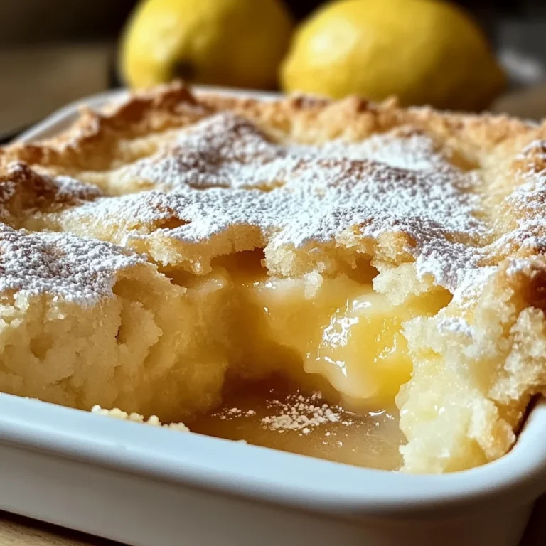 Magic Lemon Cobbler Recipe: A Delightful Dessert Experience