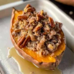 Pecan pie double baked sweet potatoes