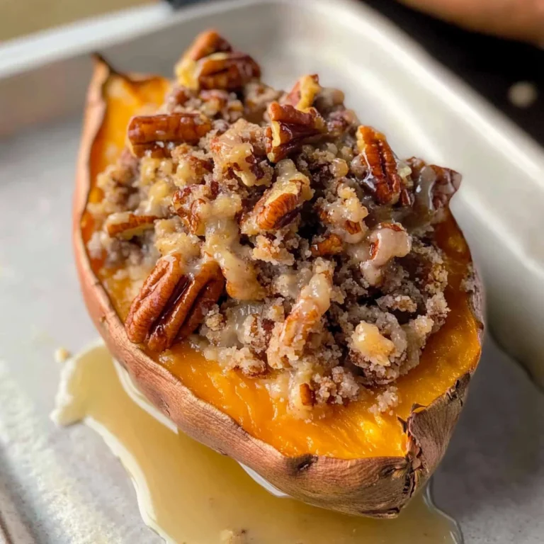 Pecan pie double baked sweet potatoes