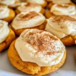 Pumpkin Cookies with Cream Cheese Frosting