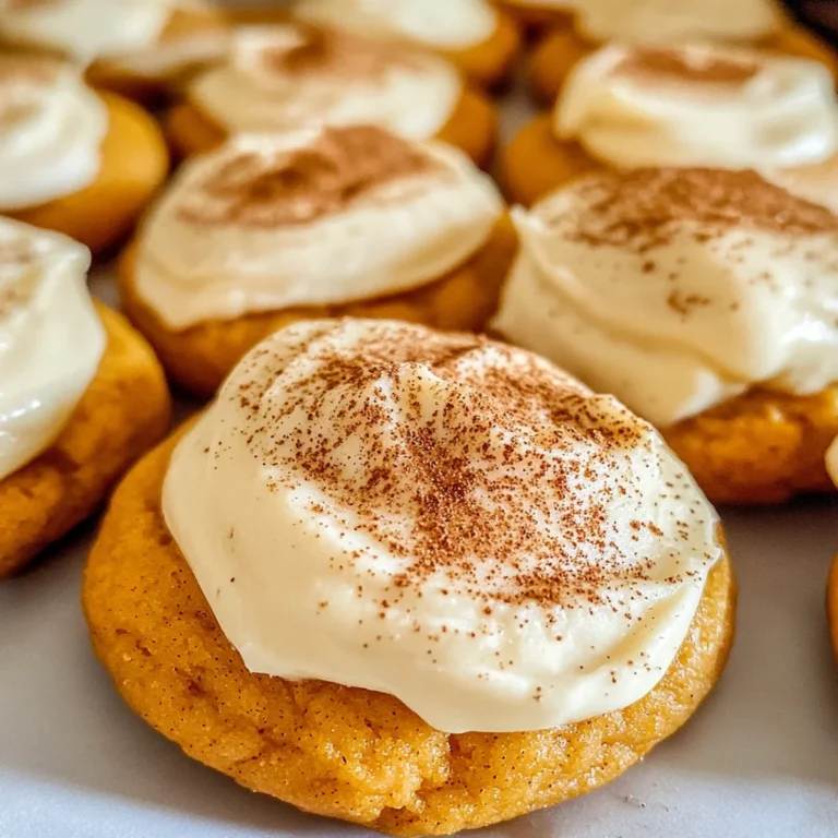 Pumpkin Cookies with Cream Cheese Frosting