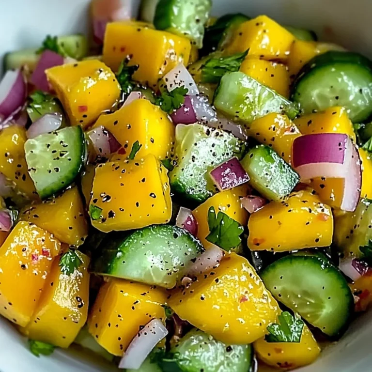Refreshing Mango Cucumber Salad