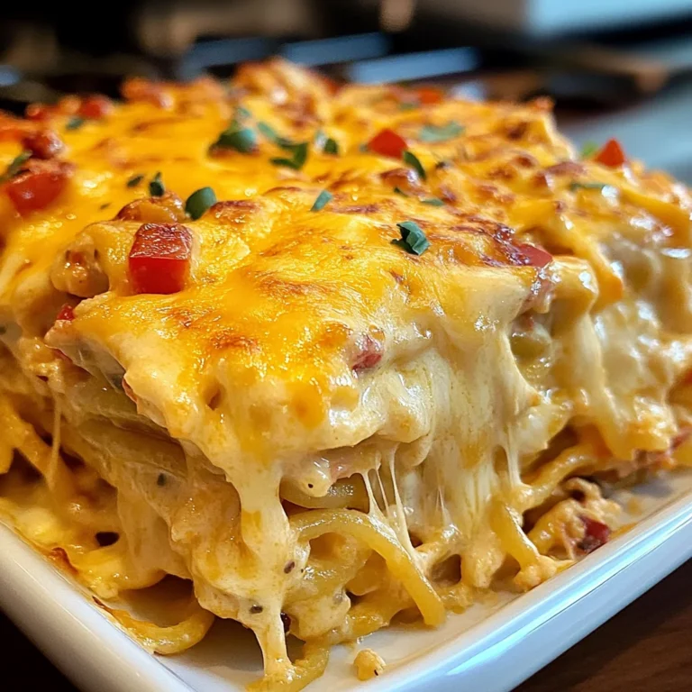 Spicy Southern Cheesy Chicken Spaghetti Casserole