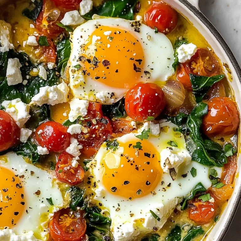 Baked Feta Eggs