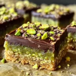 Brown Butter Dubai Pistachio Chocolate Chip Cookie Bars 🍪