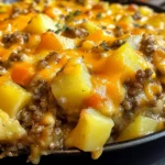 Cheesy Ground Beef & Potato Casserole