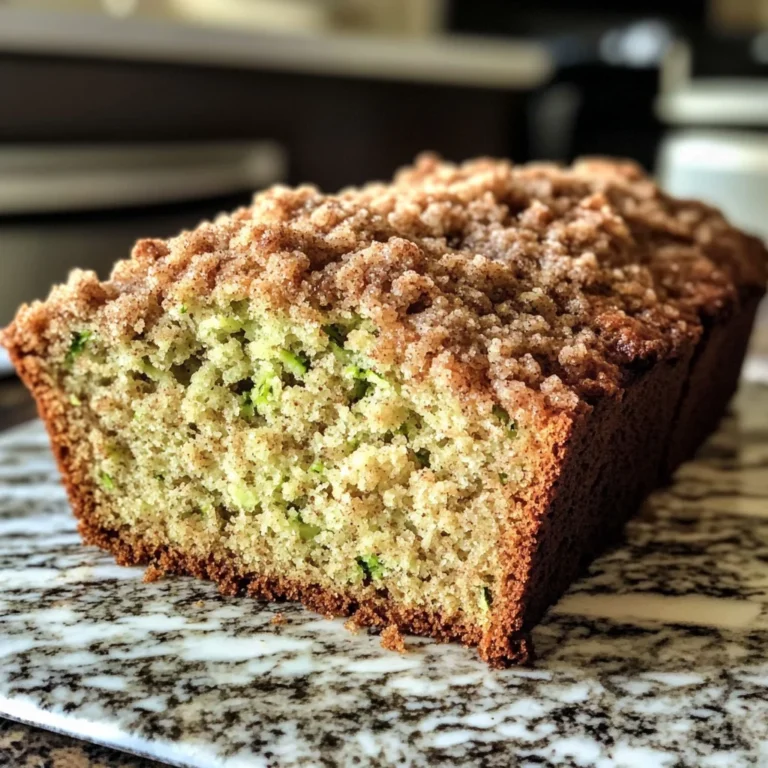 Cinnamon Streusel Topped Zucchini Bread Bakery Style: A Stunning Loaf
