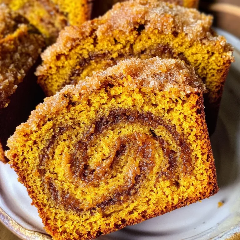 Cinnamon Swirl Pumpkin Bread Mini Loaves