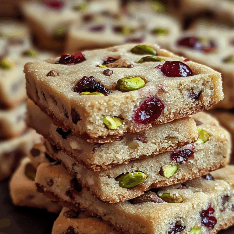 Cranberry Pistachio Shortbread Cookies: A Festive Delight for the Holidays