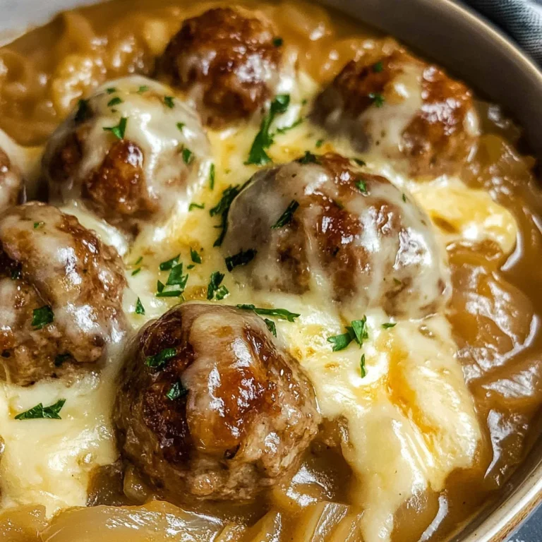 Crock Pot French Onion Meatballs