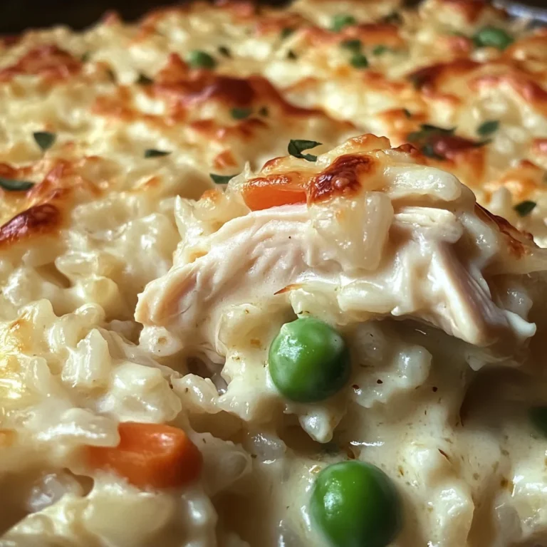 Dump-and-Bake Chicken Alfredo Rice Casserole Recipe