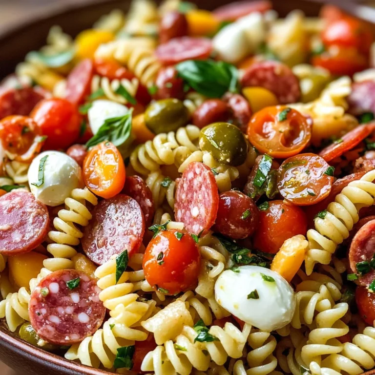 Easy Italian Antipasto Pasta Salad