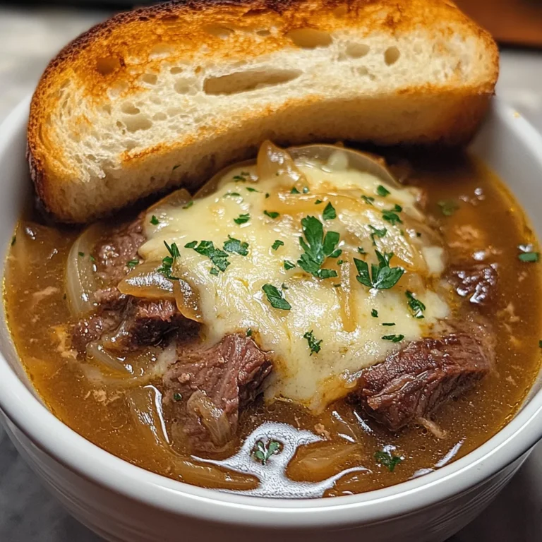 French Onion Beef Short Rib Soup