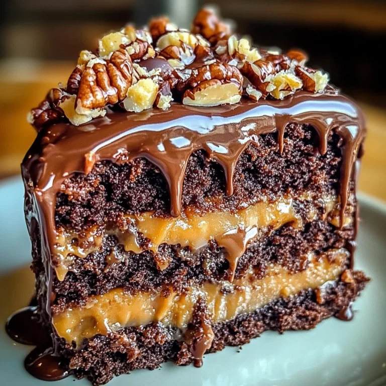 German Chocolate Poke Cake