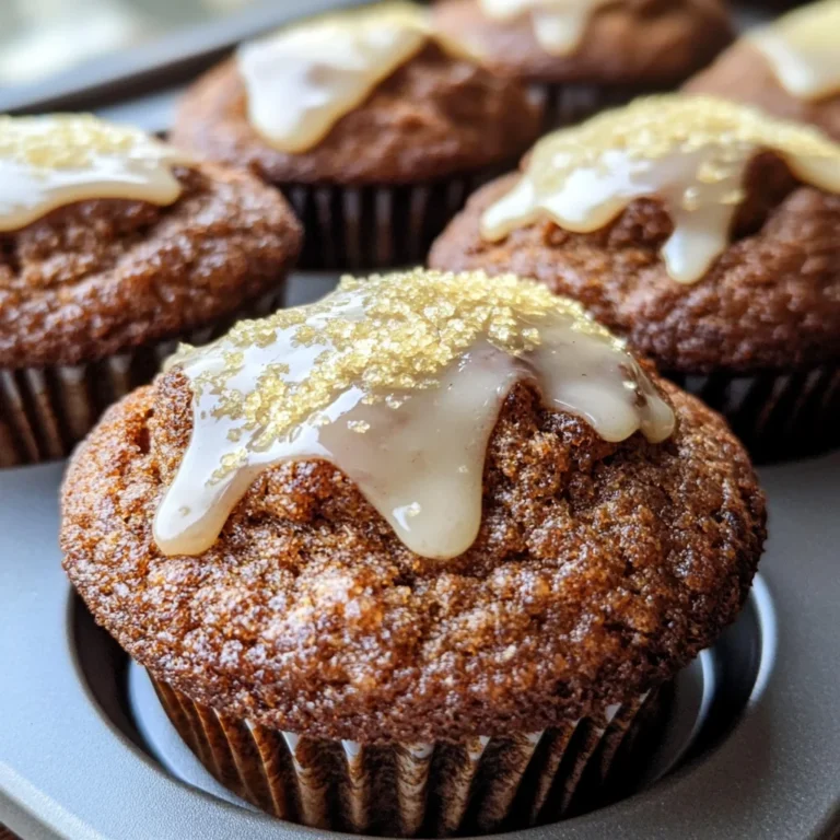 Glazed Gingerbread Muffins