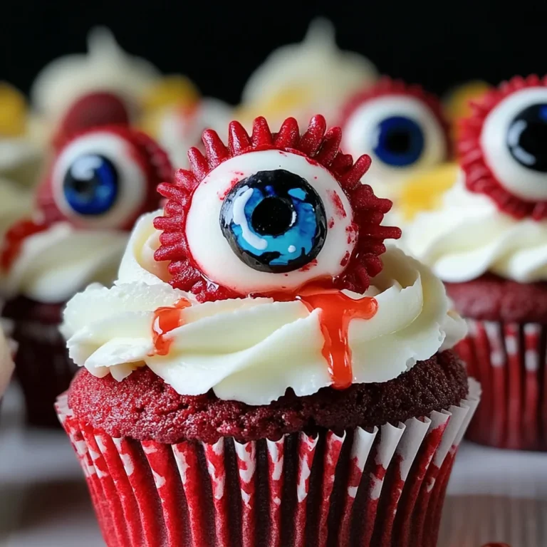 Halloween Augapfel Cupcakes