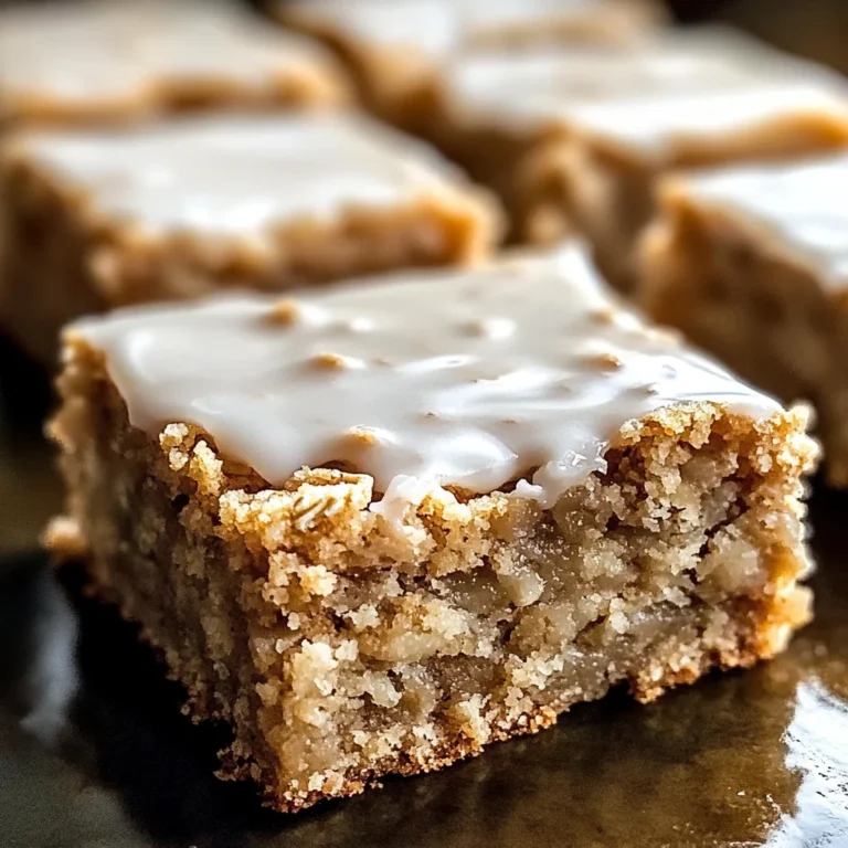 Iced Oatmeal Cookie Bar Recipe