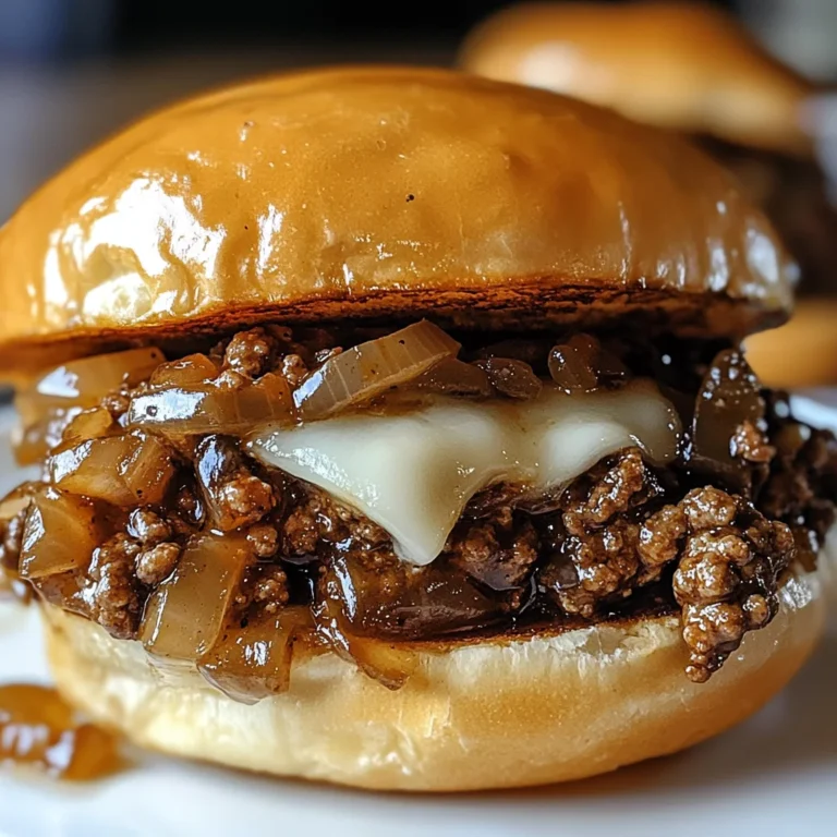Irresistible French Onion Beef Sloppy Joes