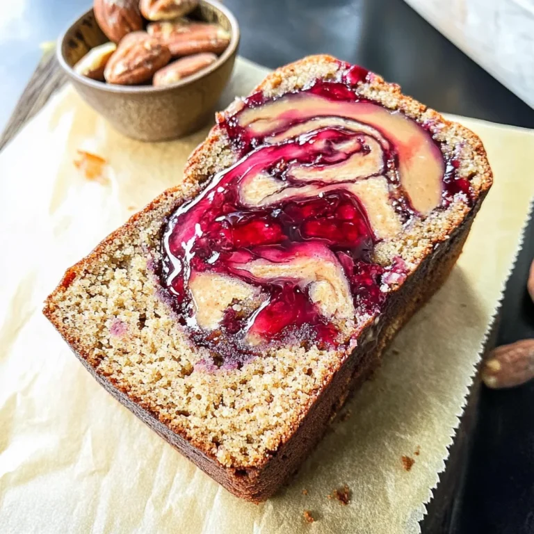 Peanut Butter & Jelly Banana Bread Recipe