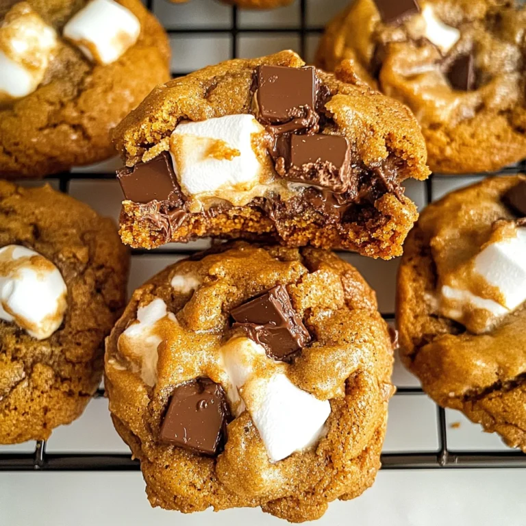 Pumpkin S'mores Cookies