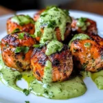 Salmon Balls with Creamy Avocado Sauce: Healthy Dinner Ideas