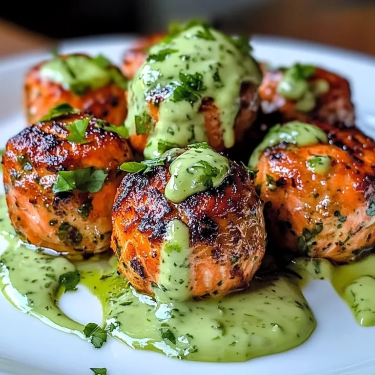Salmon Balls with Creamy Avocado Sauce: Healthy Dinner Ideas