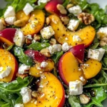 Simple Peach Feta Salad