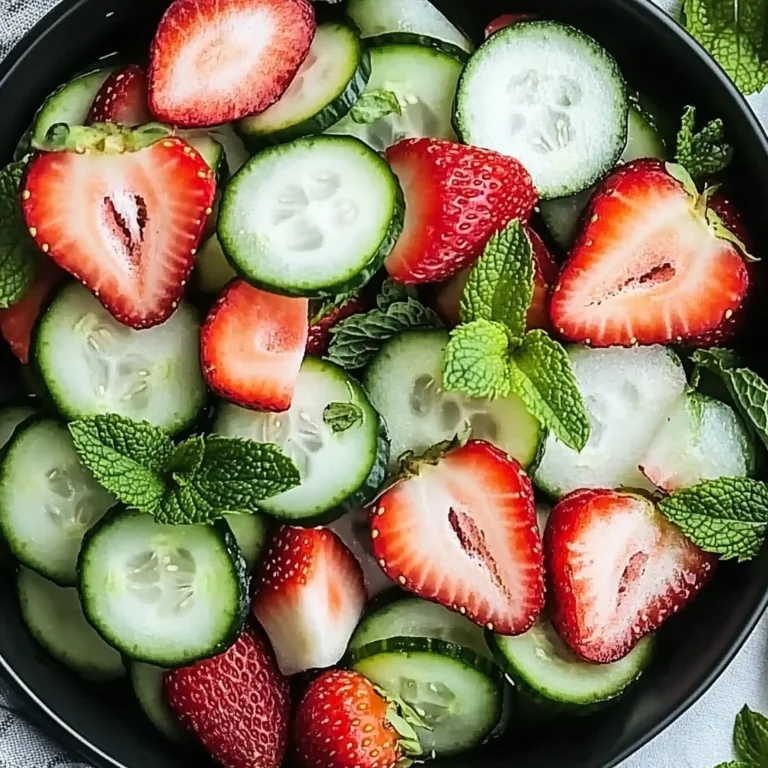 This Cucumber Strawberry Salad